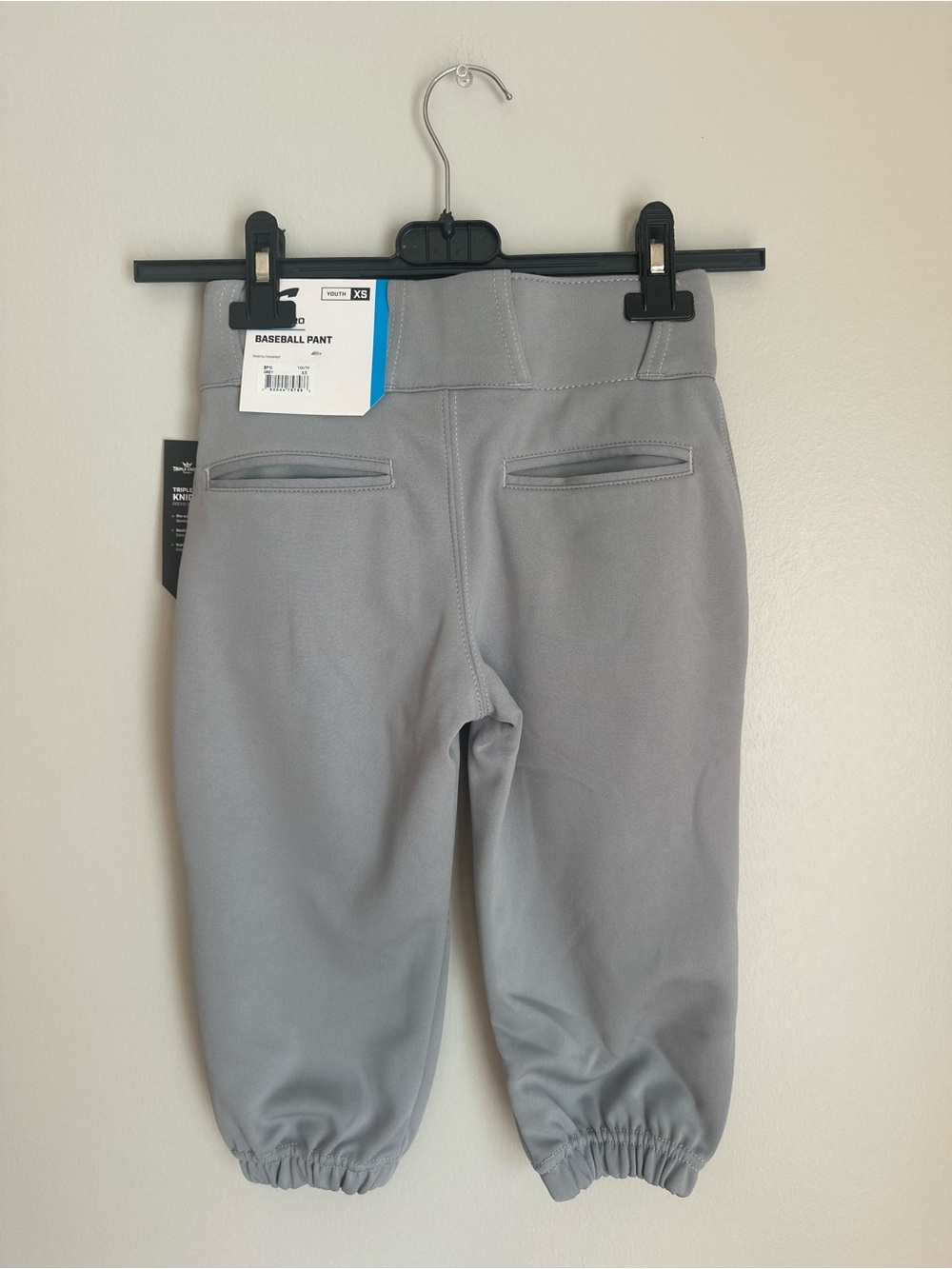 NEW Champro Triple Crown Knicker Style Baseball Pants Grey Size Youth XS - Picture 2 of 5